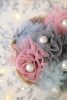 Bouquet de perles et de tulle