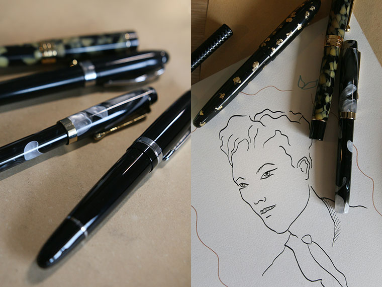 Mes stylos-plume et porte-plume pour écrire ou dessiner